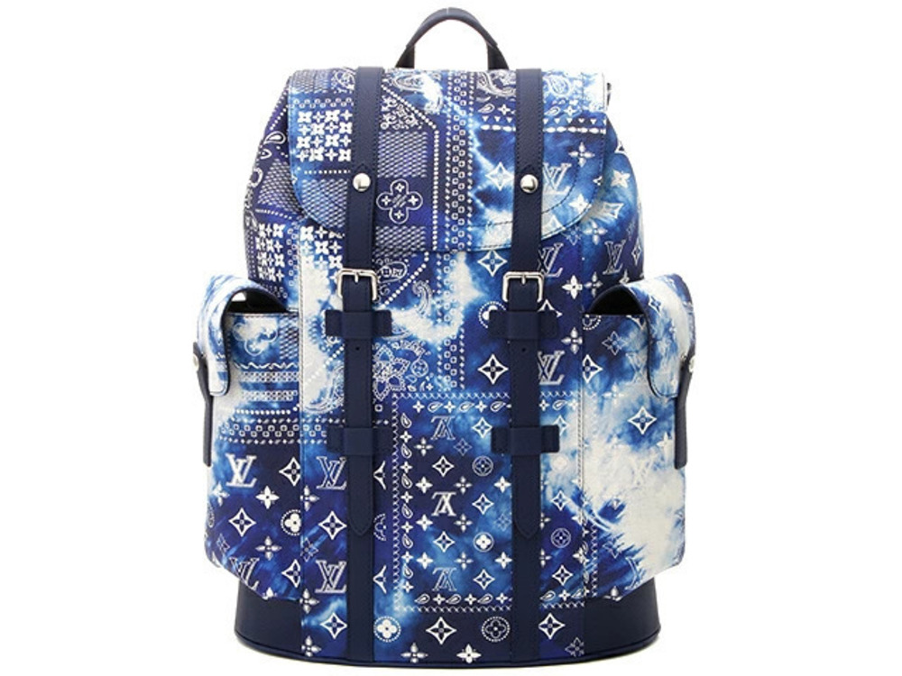 LOUIS VUITTON Christopher Leather Blue